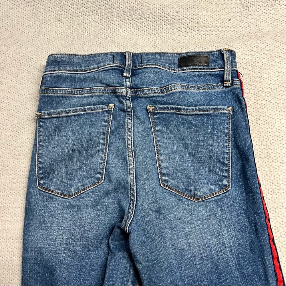 ⭐️ Abercrombie & Fitch Simone High Rise Ankle Raw Hem Jeans Size 27 EUC - Picture 2 of 6